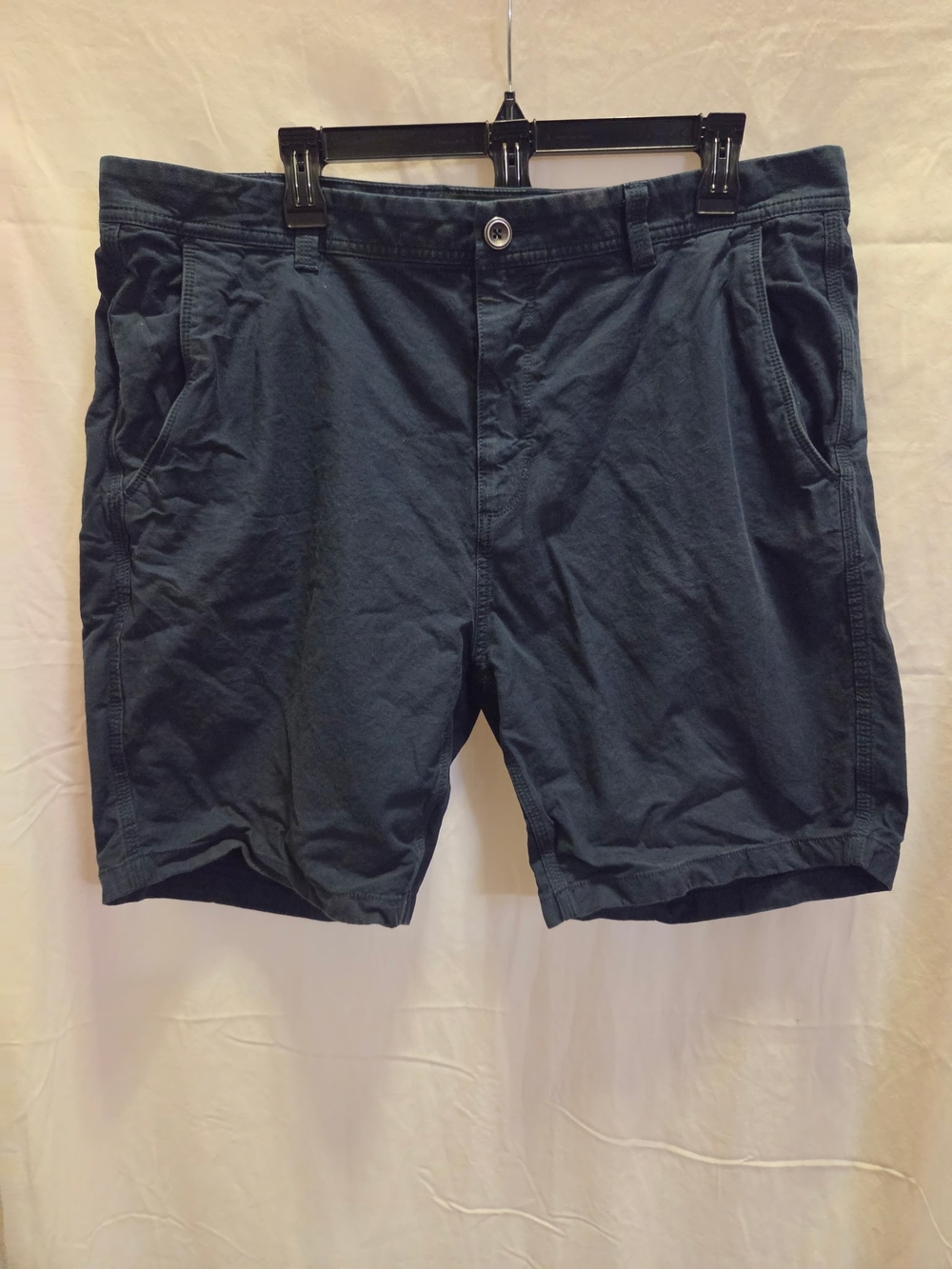 Rodd & Gunn Navy Flat Front Cotton-Blend Shorts